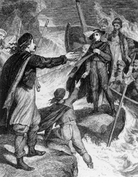 Illustration from work by George Gordon Byron, engraving, from complete works of Lord Byron