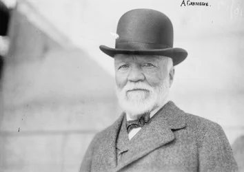 Andrew Carnegie in New York on Return from Europe