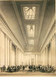 Interior of the Hall of Commerce, Threadneedle Street, London, c.1850