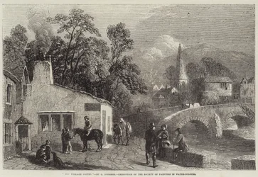 The Village Smithy, Exhibition of the Society of Painters in Water-Colours