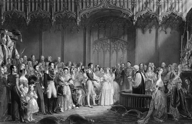 Marriage of Queen Victoria and Prince Albert at St. James
