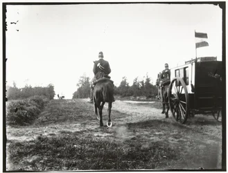 Yellow Riders on Horseback Near Arnhem