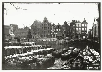 View of the Tar Yards on Prinseneiland in Amsterdam