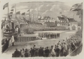 The Prince of Wales landing at St John, New Brunswick