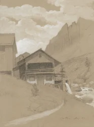 House in the Alps, Cortina, 1883