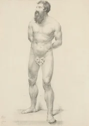 Untitled - Standing Male Nude with Fig Leaf