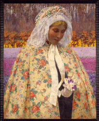La Mariée, painting by George Hitchcock (1850-1913), 1906, Private Collection