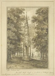 Bristol High Cross as it stood in College Green in 1763