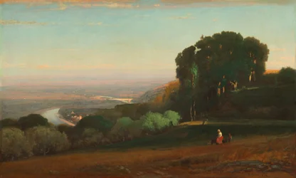 View of the Tiber near Perugia, 1872-1874