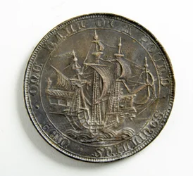 Trial cast for a coin