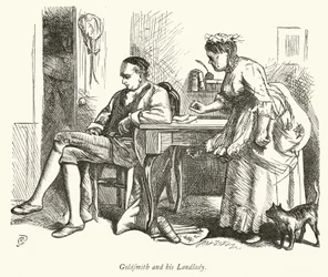 Oliver Goldsmith and His Landlady