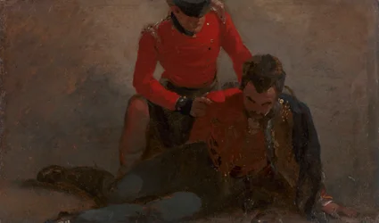 A 42nd Highlander Attending a General of the 7th Hussars: A Study for 