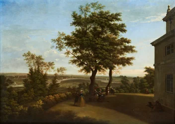 Westcombe House, View from the Terrace, with London in the Distance