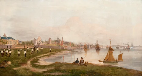 Magdalen Green Before the Dundee to Perth Railway