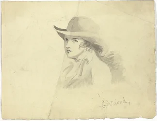 Bust of Youth Wearing Hat; Angel Head