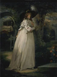 Portrait of a Girl in a Garden