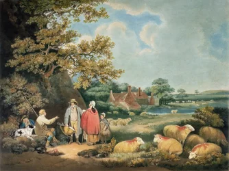 The Shepherds, engraved by William Ward, 1806