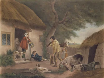 The Warrener, Engraved by William Ward