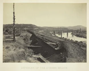 Defences of the Etawah Bridge, 1866