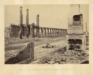 Ruins of the Railroad Depot, Charleston, South Carolina