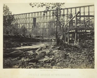 Trestle Bridge at Whiteside, 1864