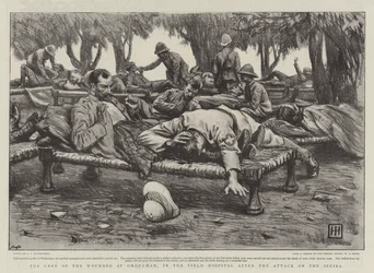 The Care of the Wounded at Omdurman, in the Field Hospital After the Attack on the Zeriba