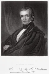James Knox Polk, engraved by Henry Bryan Hall