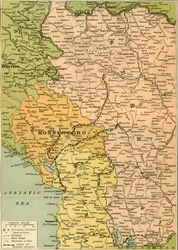 Map To Illustrate the Serbian Retreat, 1919