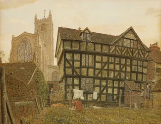 Church and Ancient Uninhabited House at Ludlow, 1871-72