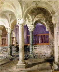 Crypt of St. Nicolas Giornico, Canton Ticino, Switzerland