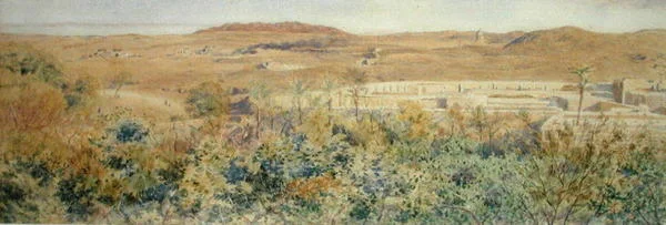 The Red Mountain, from a rubbish mount on the outskirts of Cairo