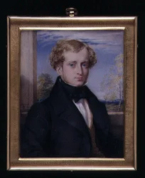 Portrait miniature of an unknown man, possibly a Mr Ashby