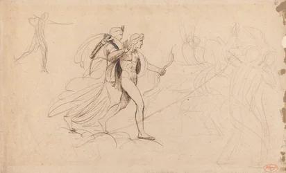 Apollo and Diana for "The Destruction of Niobe