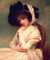 Emma Hart, later Lady Hamilton, in a straw hat, c.1782-94