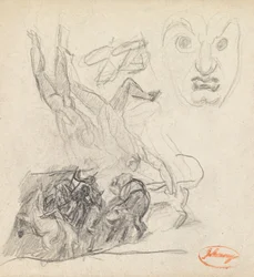 Figure Composition Study 21 with a Face