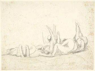 Group of Suffering Figures on Ground