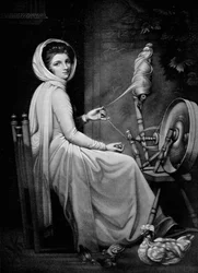 Lady Hamilton as The Spinstress