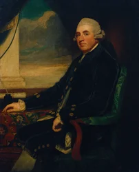 Portrait of the First Earl of Farnham, seated, three-quarter length, by an open window