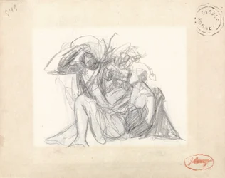 Reclining Woman and other Figures
