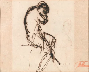 Seated Woman, Lightly Draped