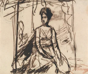 Seated Woman, Possibly Mrs. Harris
