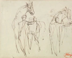 Sketches for a Man with a Horse