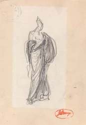 Standing Woman with Classical Drapery