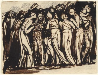 Standing Women and Children