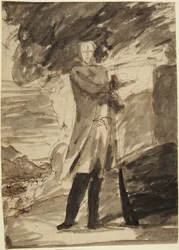 Study for a Full-Length Portrait of a Man Holding a Gun