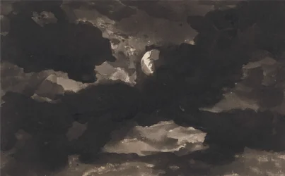 Study of a Clouded Moonlit Sky