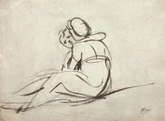 Two Children Embracing