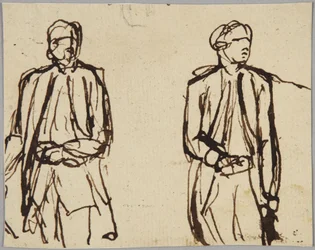 Two Standing Male Figures