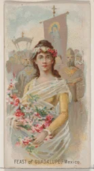 Feast of Guadalupe, Mexico, from the Holidays series N80 for Duke brand cigarettes, 1890