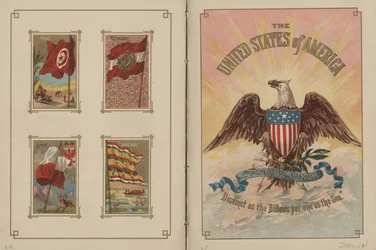 Flags of All Nations and the United States of America - Pages 25 and 26, 1887